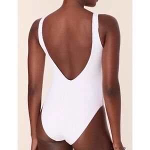 NWT Andie “Ibiza” White Ribbed Swimsuit